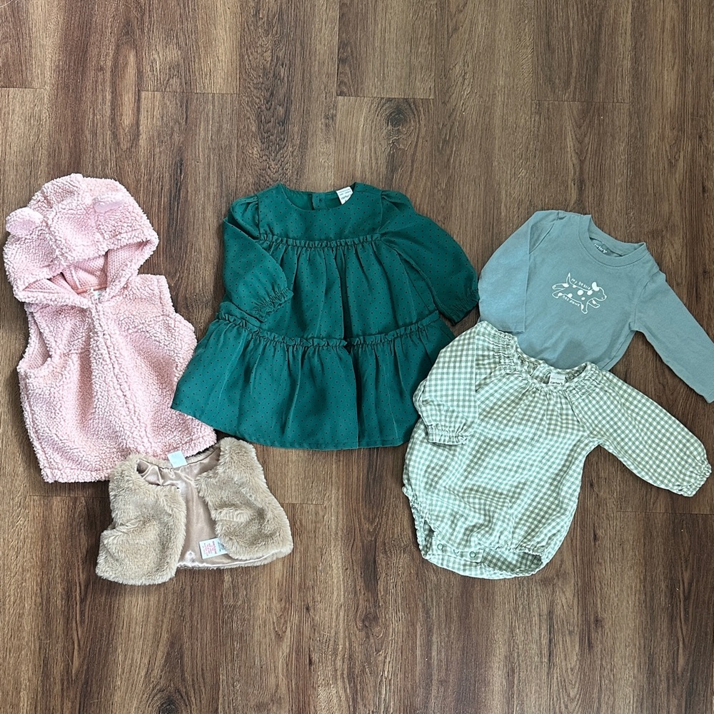 Baby Girl Clothes Bundle, Size 6M, Christmas/Winter Clothes